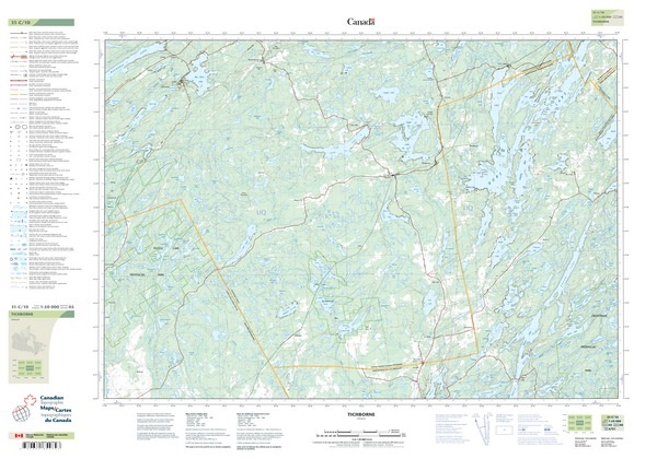 031C10 Tichborne 1:50,000 - Shop Online at WorldOfMaps.com