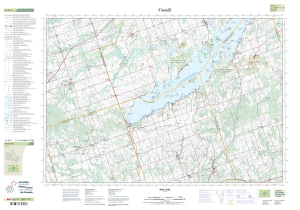 031D01 Rice Lake 1 50 000 Shop Online At WorldOfMaps Com   031D01 