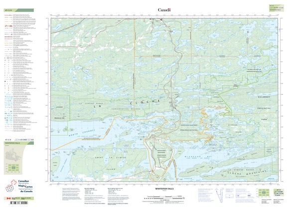 041i04 Whitefish Falls 1:50,000 - Shop Online At Worldofmaps.com