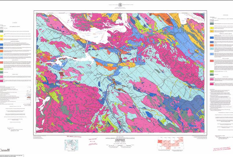 Surficial & Terrain Geology Arnprior, ON - Shop Online at WorldOfMaps.com