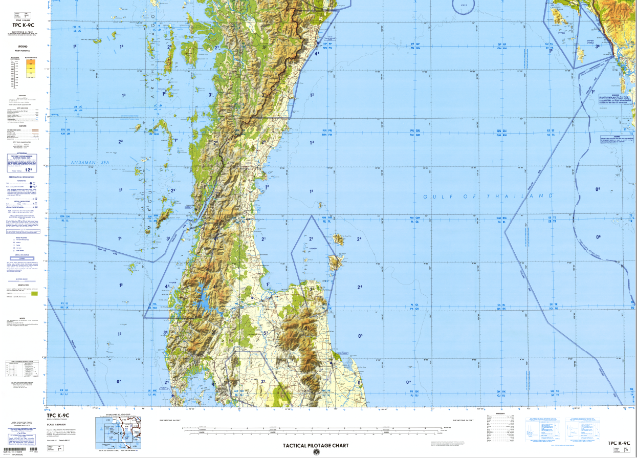 TPC K09-C 1:500,000 Aeronautical - Shop Online at WorldOfMaps.com