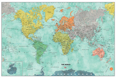 Map World Wall Pop Peel Stick Map World Wall Pop Peel Stick